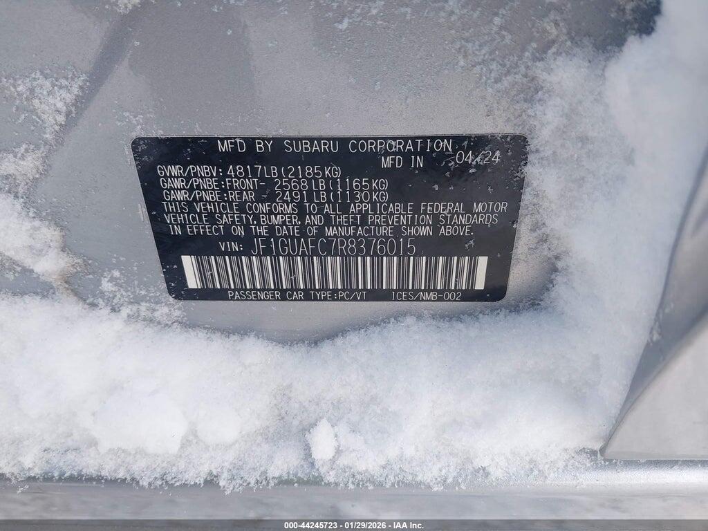 JF1GUAFC7R8376015 2024 SUBARU IMPREZA photo no. 9