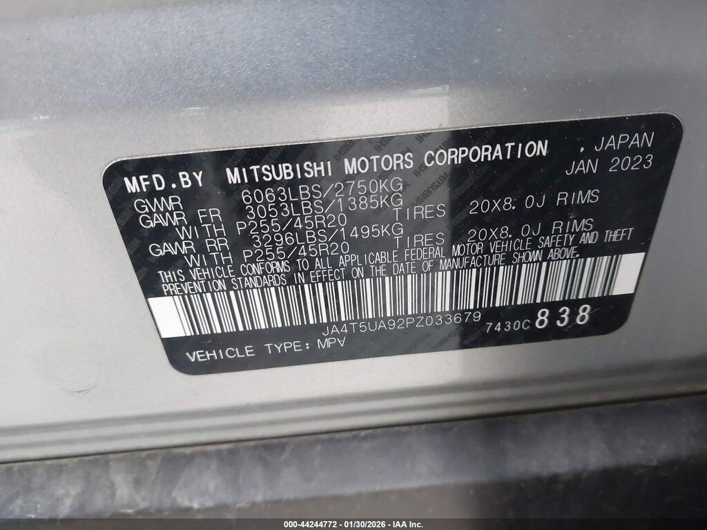 JA4T5UA92PZ033679 2023 MITSUBISHI OUTLANDER PHEV photo no. 9