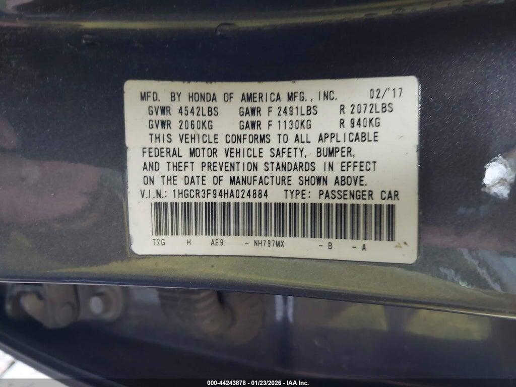 1HGCR3F94HA024884 2017 HONDA ACCORD photo no. 9