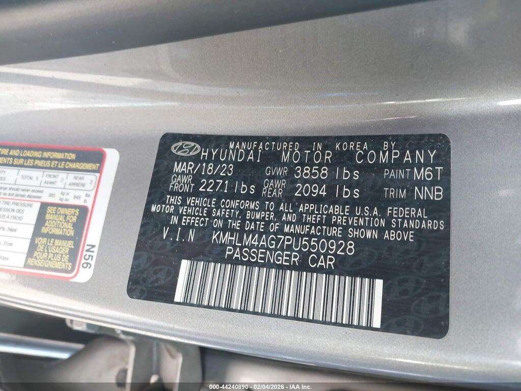 KMHLM4AG7PU550928 2023 HYUNDAI ELANTRA photo no. 9