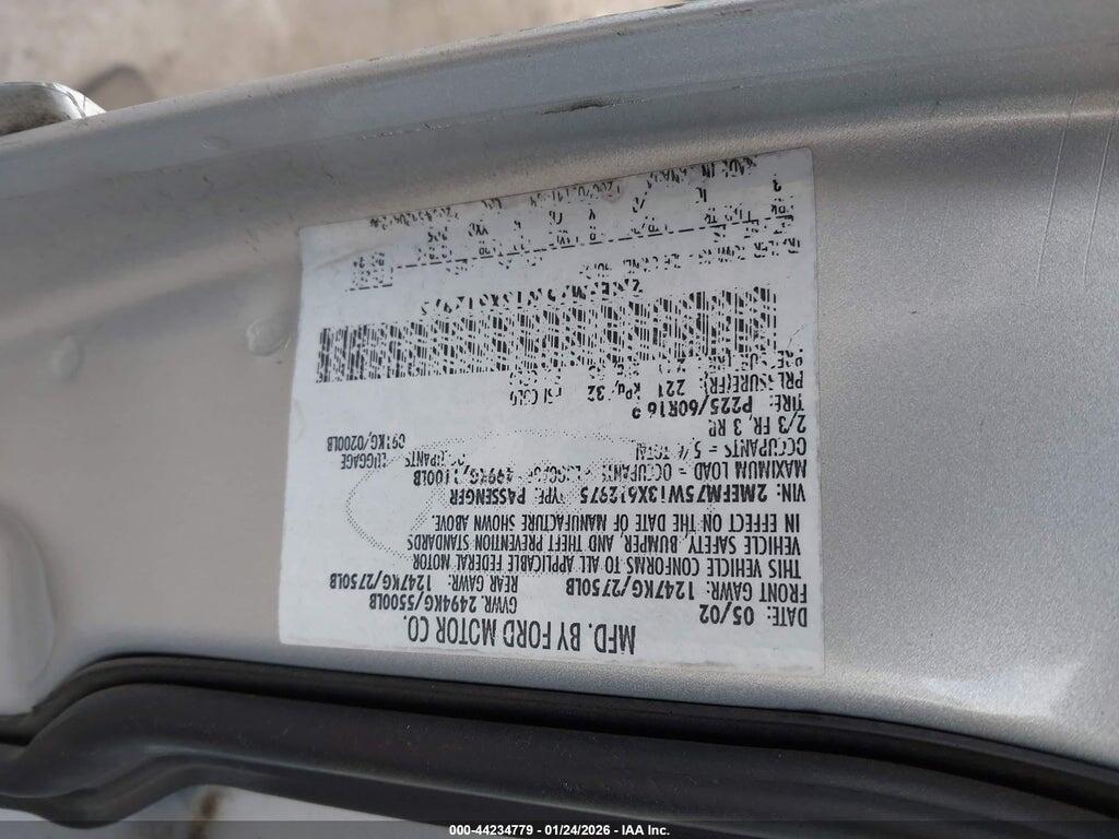 2MEFM75W13X612975 2003 MERCURY GRAND MARQUIS photo no. 9