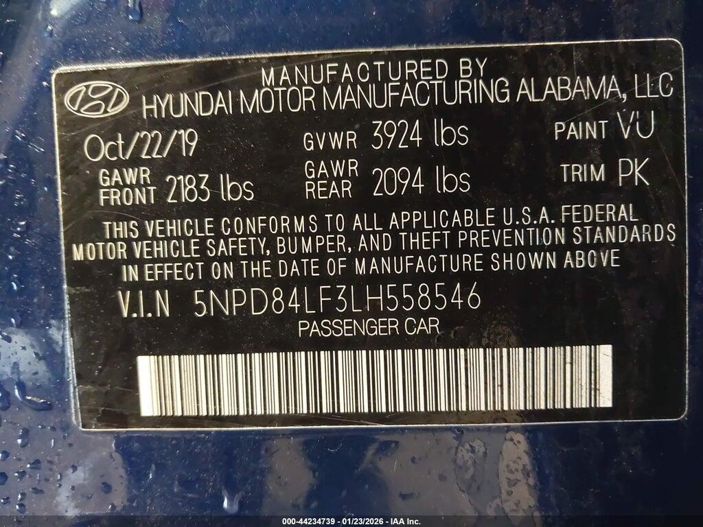 5NPD84LF3LH558546 2020 HYUNDAI ELANTRA photo no. 9