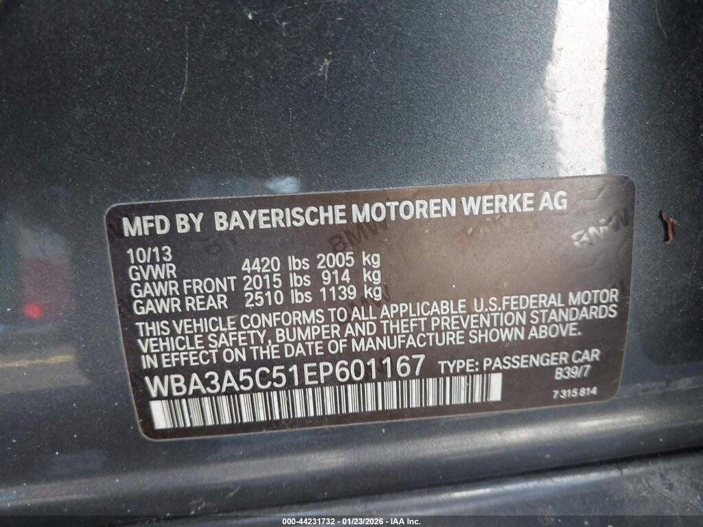 WBA3A5C51EP601167 2014 BMW 328I photo no. 9