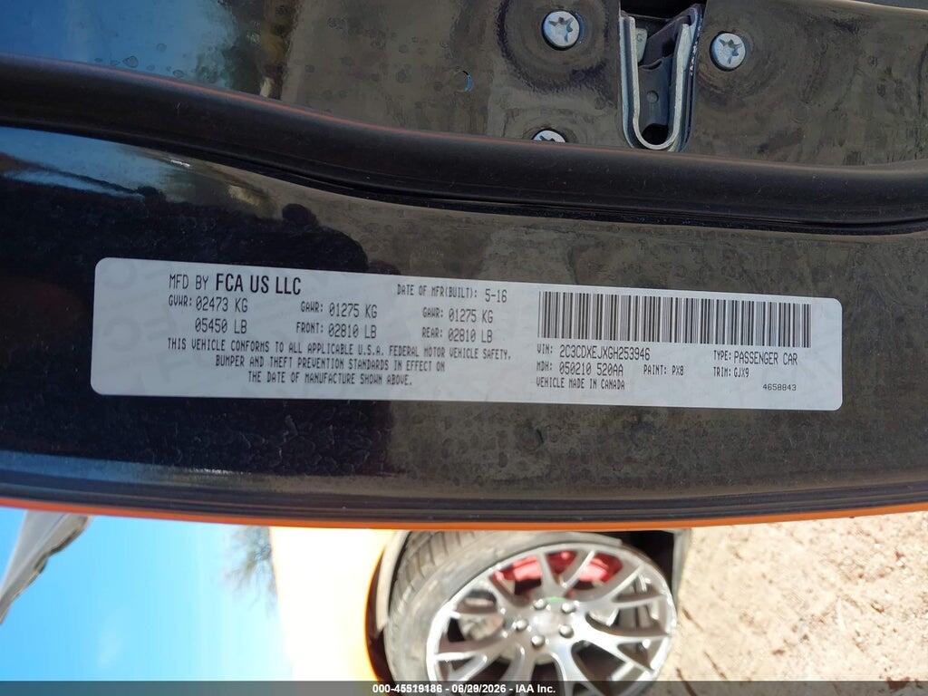 2C3CDXEJXGH253946 2016 DODGE CHARGER photo no. 9