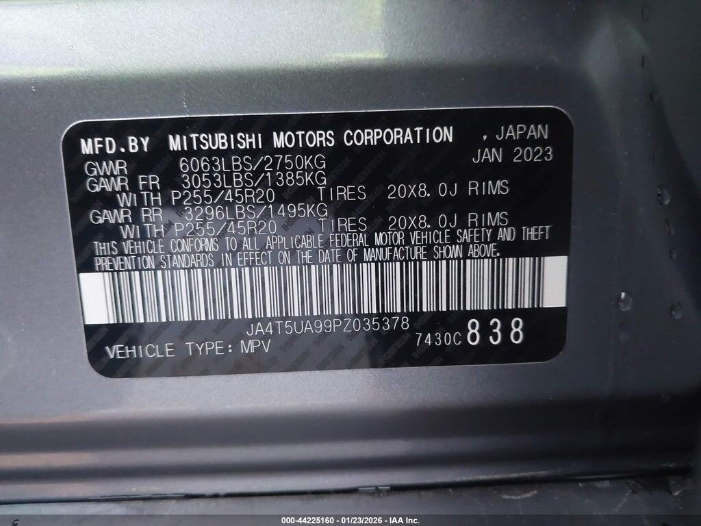 JA4T5UA99PZ035378 2023 MITSUBISHI OUTLANDER PHEV photo no. 9
