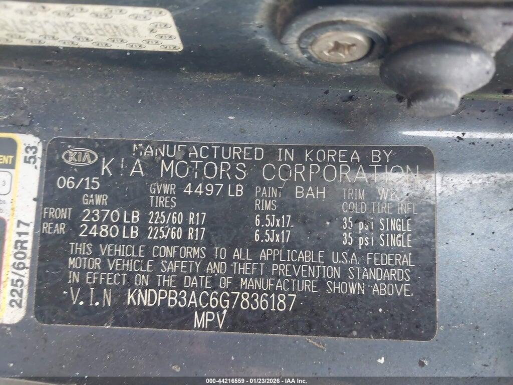 KNDPB3AC6G7836187 2016 KIA SPORTAGE photo no. 9