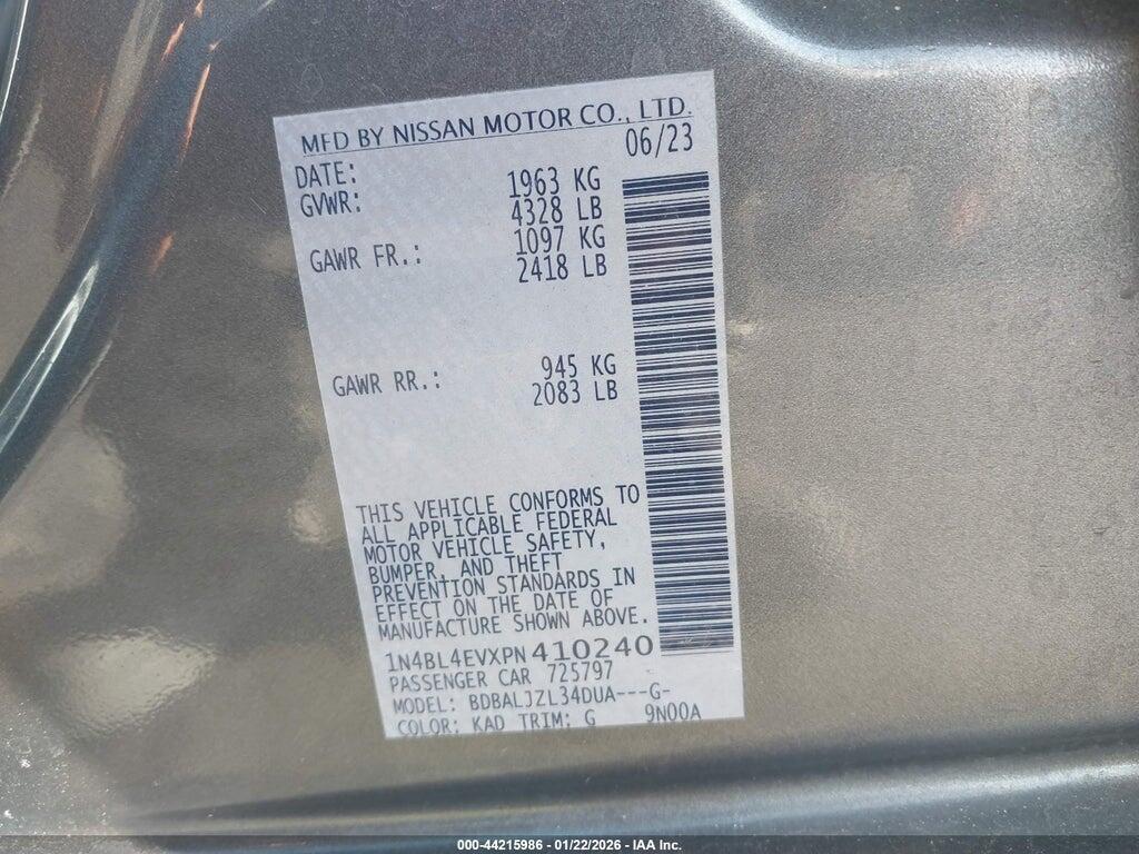 1N4BL4EVXPN410240 2023 NISSAN ALTIMA photo no. 9