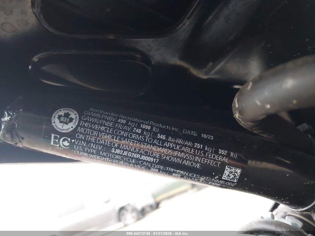 3JB2JEG26RJ000917 2024 CAN-AM RYKER photo no. 10