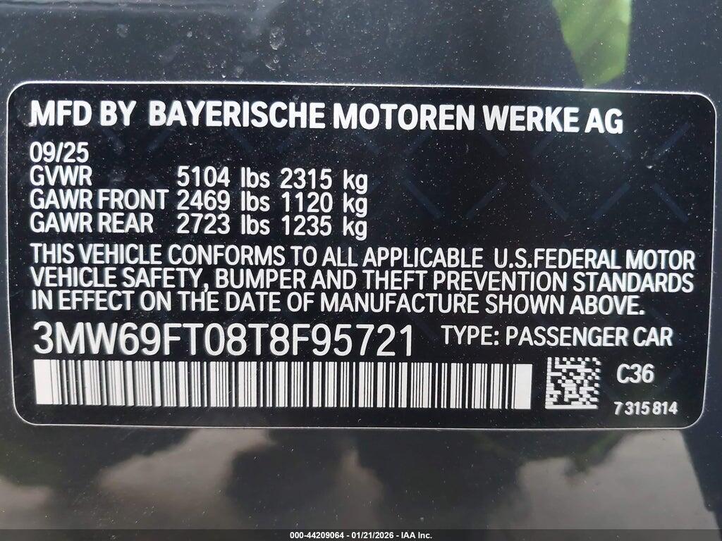 3MW69FT08T8F95721 2026 BMW M340I photo no. 9