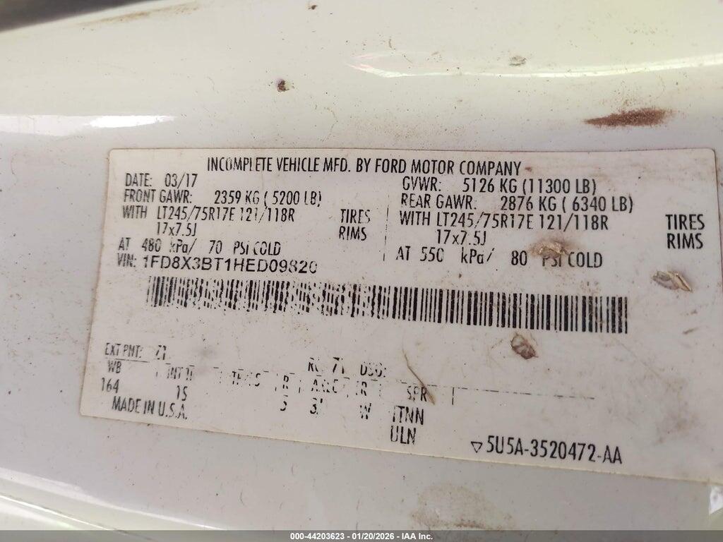 1FD8X3BT1HED09820 2017 FORD F-350 photo no. 9