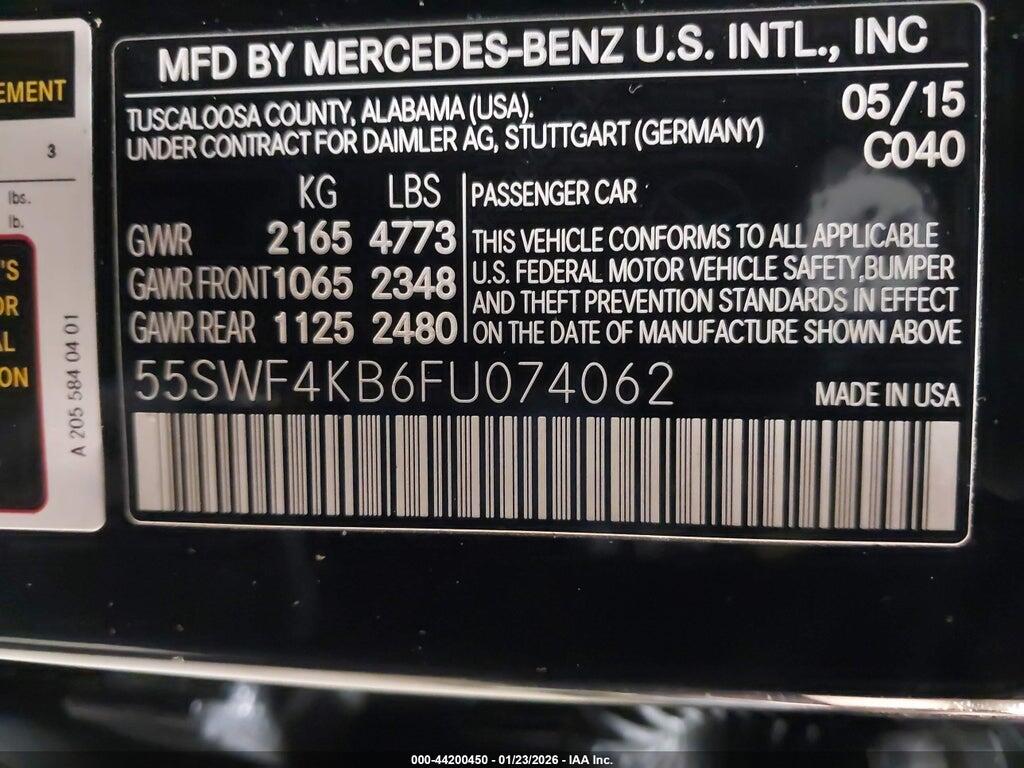 55SWF4KB6FU074062 2015 MERCEDES-BENZ C 300 photo no. 9