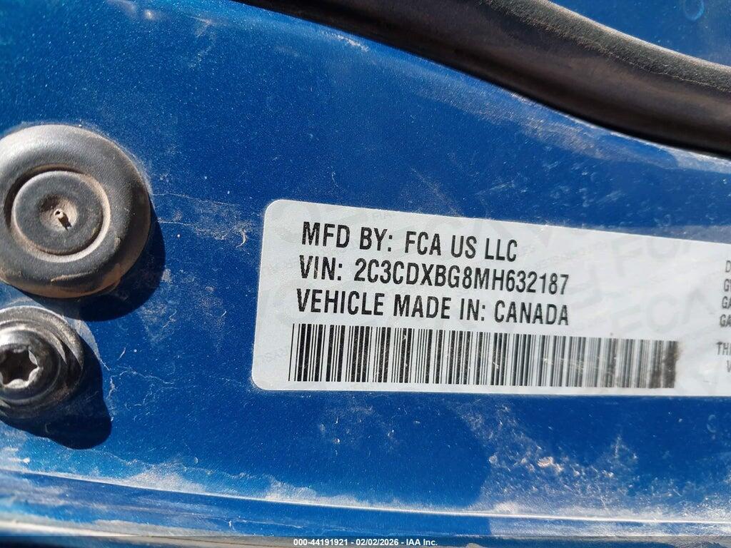 2C3CDXBG8MH632187 2021 DODGE CHARGER photo no. 9