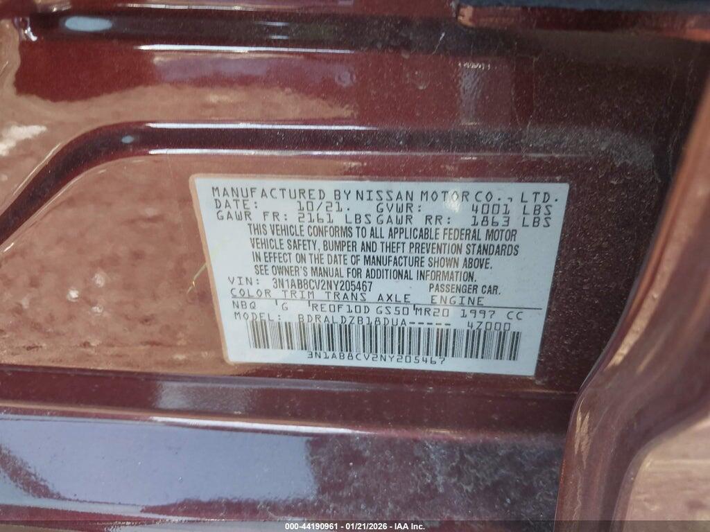 3N1AB8CV2NY205467 2022 NISSAN SENTRA photo no. 9