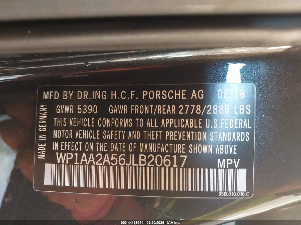 WP1AA2A56JLB20617 2018 PORSCHE MACAN photo no. 9
