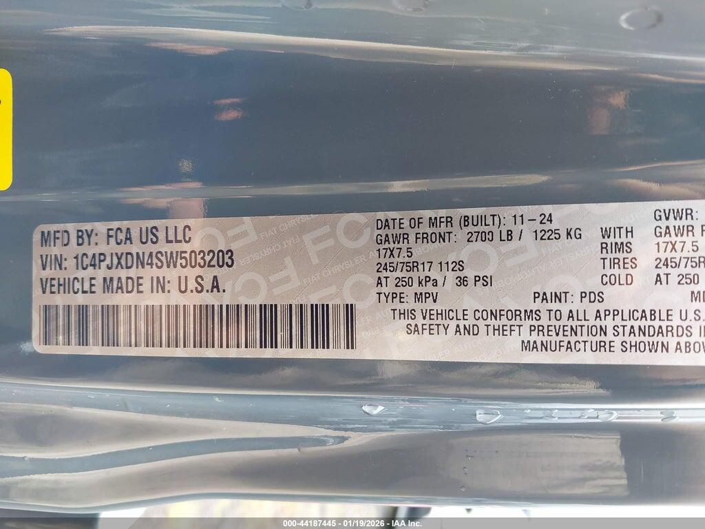 1C4PJXDN4SW503203 2025 JEEP WRANGLER photo no. 9