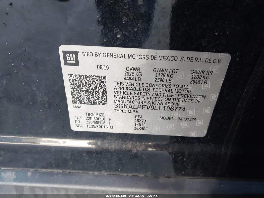 3GKALPEV9LL106774 2020 GMC TERRAIN photo no. 9