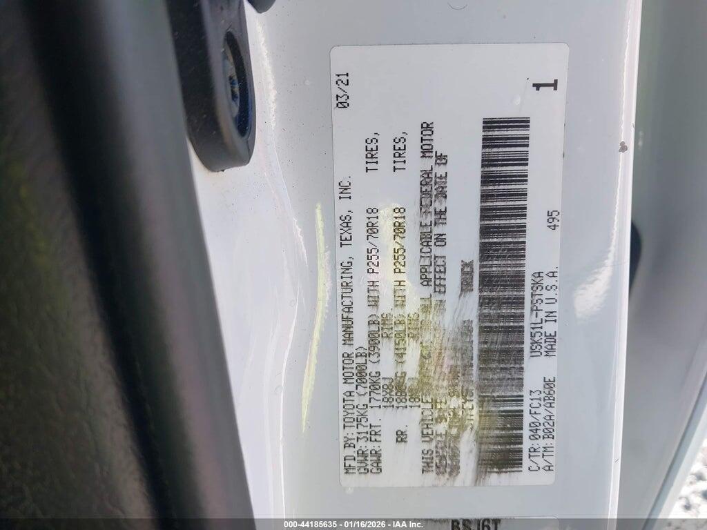 5TFEY5F11MX281704 2021 TOYOTA TUNDRA photo no. 9