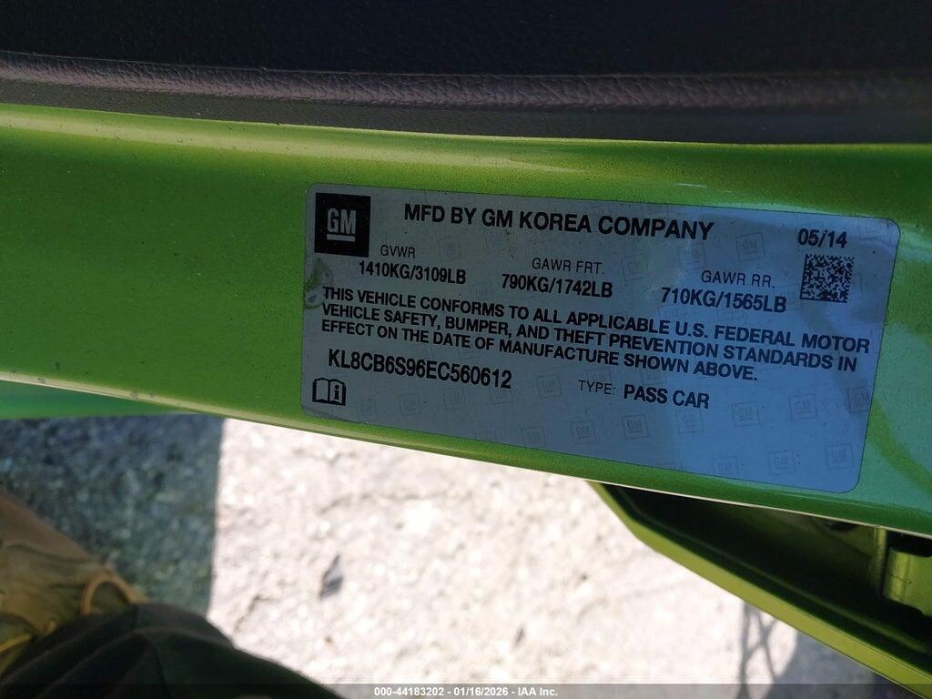 KL8CB6S96EC560612 2014 CHEVROLET SPARK photo no. 9