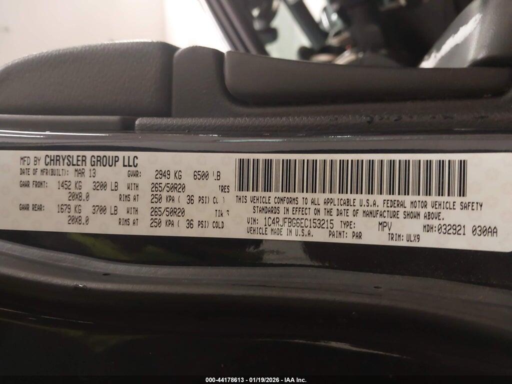 1C4RJFBG6EC153215 2014 JEEP GRAND CHEROKEE photo no. 9