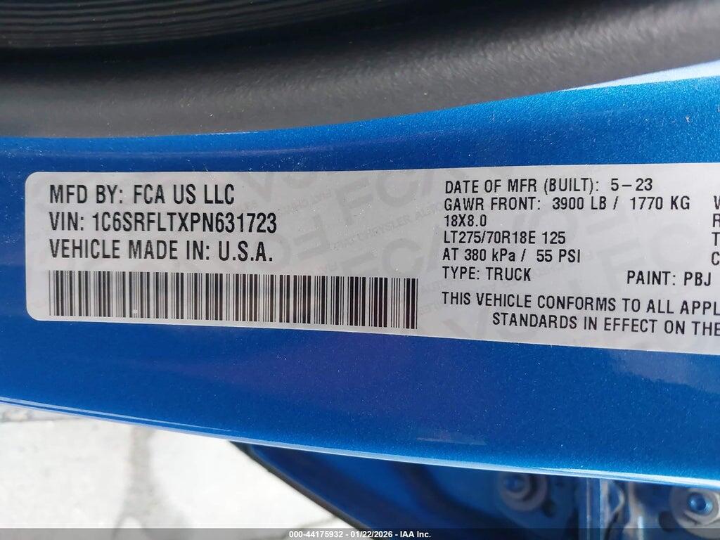 1C6SRFLTXPN631723 2023 RAM 1500 photo no. 9