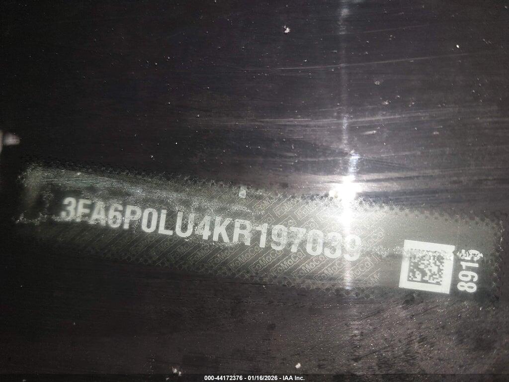 3FA6P0LU4KR197039 2019 FORD FUSION HYBRID photo no. 9