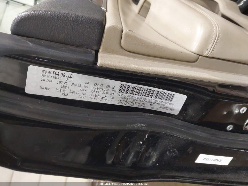 1C4RJFBG4HC786574 2017 JEEP GRAND CHEROKEE photo no. 9
