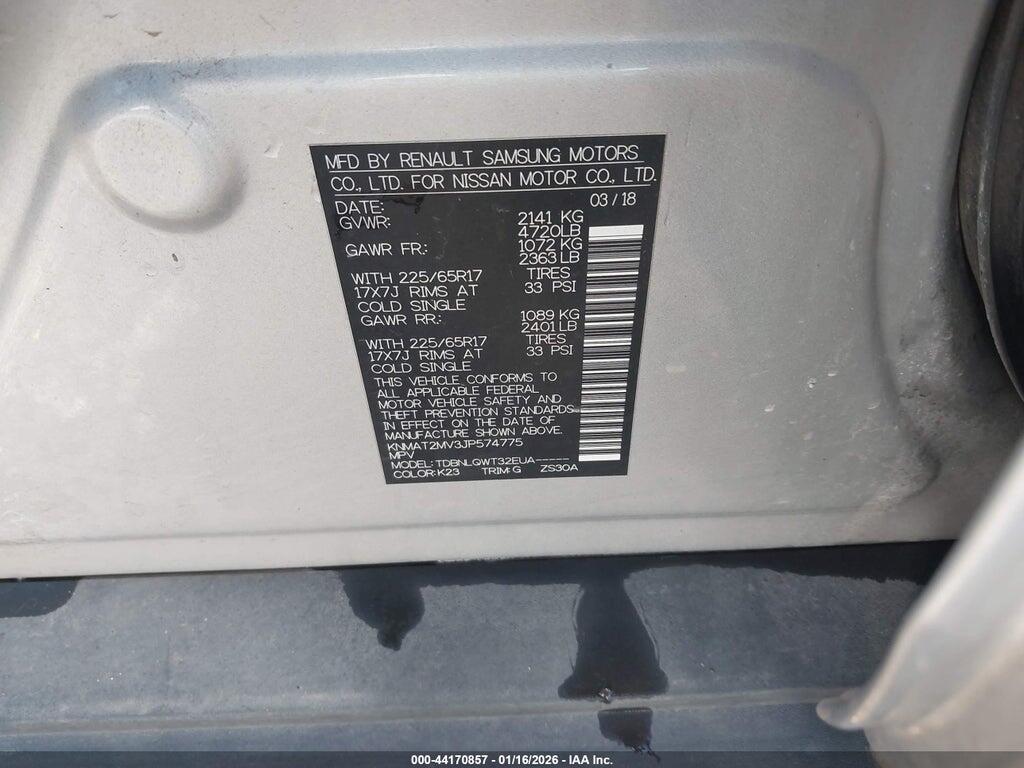 KNMAT2MV3JP574775 2018 NISSAN ROGUE photo no. 9