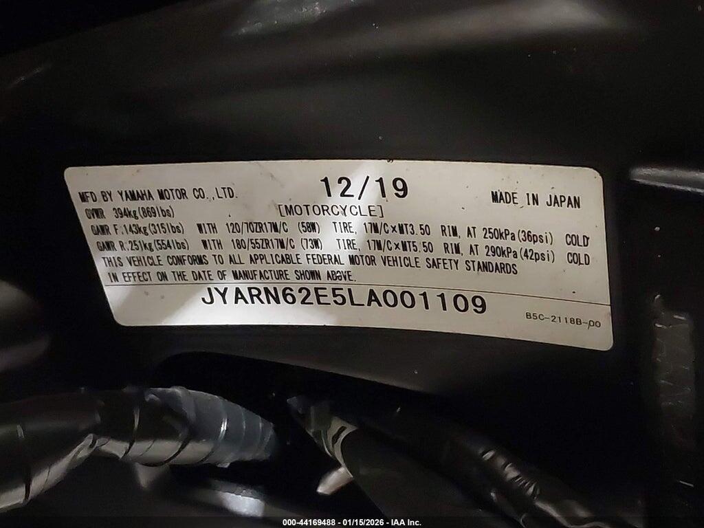 JYARN62E5LA001109 2020 YAMAHA MTT09 photo no. 10