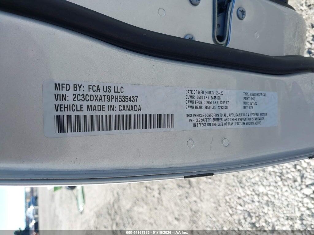 2C3CDXAT9PH535437 2023 DODGE CHARGER photo no. 9