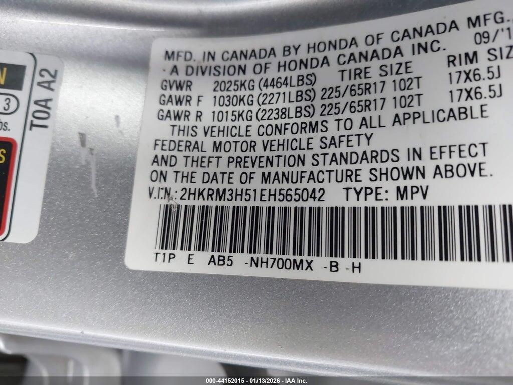 2HKRM3H51EH565042 2014 HONDA CR-V photo no. 9
