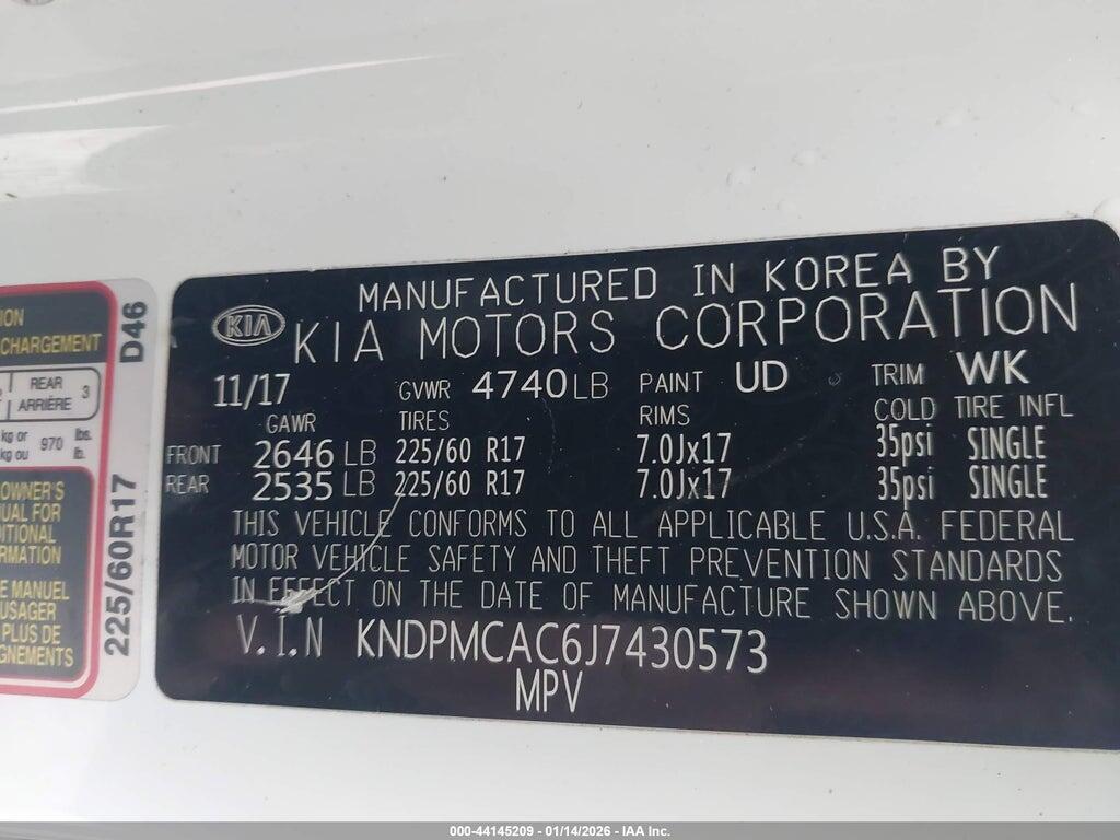 KNDPMCAC6J7430573 2018 KIA SPORTAGE photo no. 9