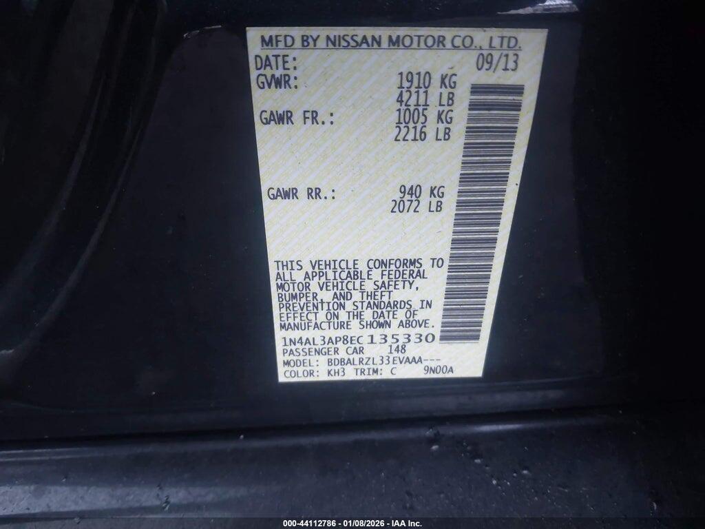 1N4AL3AP8EC135330 2014 NISSAN ALTIMA photo no. 9