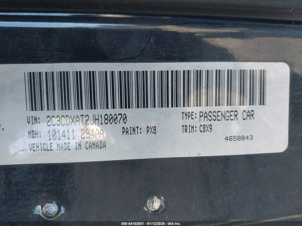 2C3CDXAT2JH180070 2018 DODGE CHARGER photo no. 9