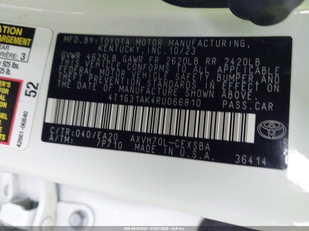 4T1G31AK4RU066810 2024 TOYOTA CAMRY HYBRID photo no. 9