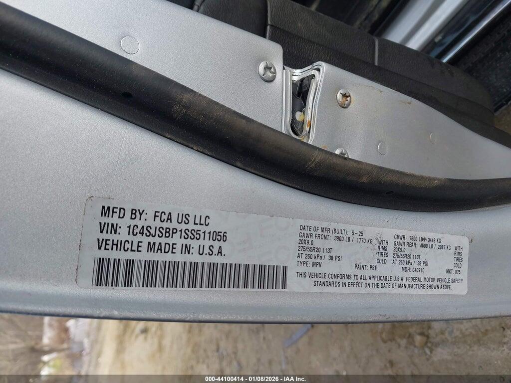 1C4SJSBP1SS511056 2025 JEEP WAGONEER L photo no. 9