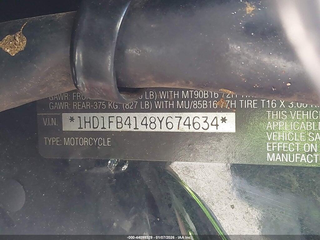 1HD1FB4148Y674634 2008 HARLEY-DAVIDSON FLHR photo no. 10