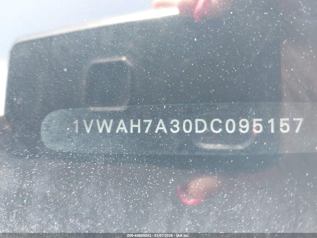1VWAH7A30DC095157 2013 VOLKSWAGEN PASSAT photo no. 9