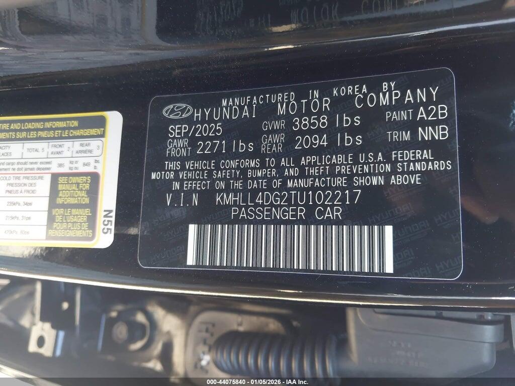 KMHLL4DG2TU102217 2026 HYUNDAI ELANTRA photo no. 9