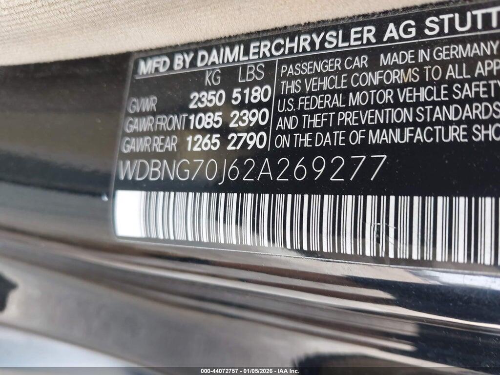 WDBNG70J62A269277 2002 MERCEDES-BENZ S 430 photo no. 9