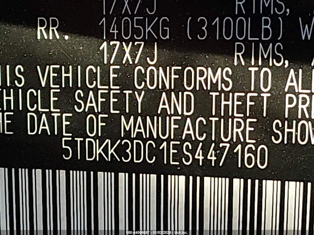 5TDKK3DC1ES447160 2014 TOYOTA SIENNA photo no. 9