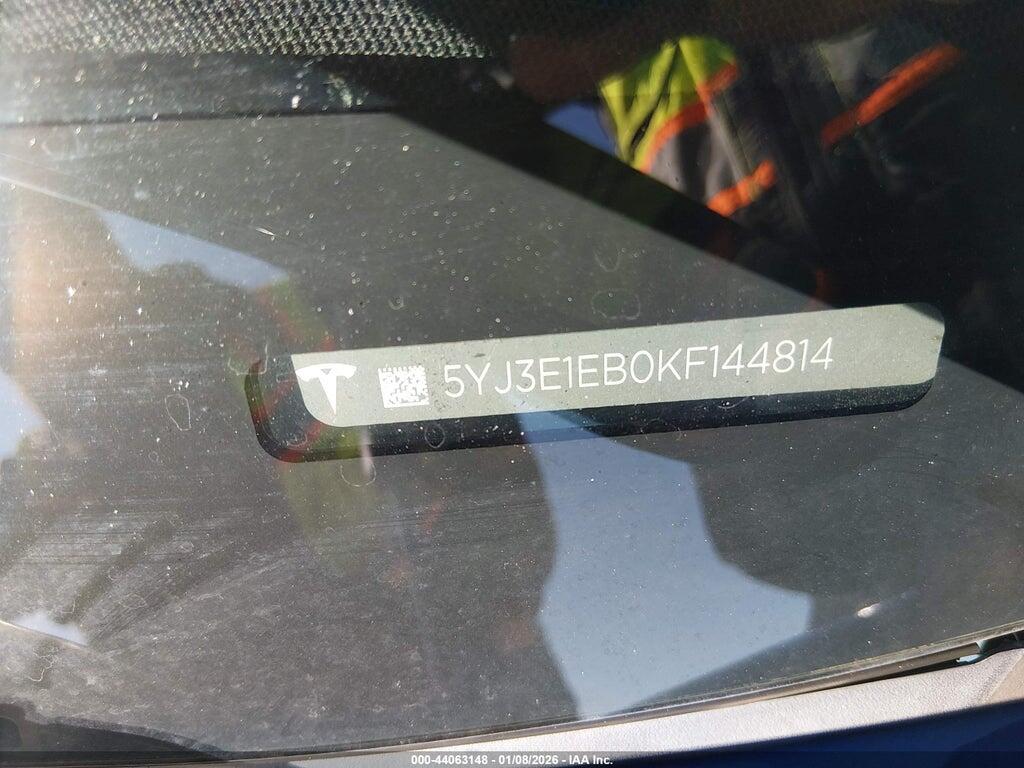 5YJ3E1EB0KF144814 2019 TESLA MODEL 3 photo no. 9