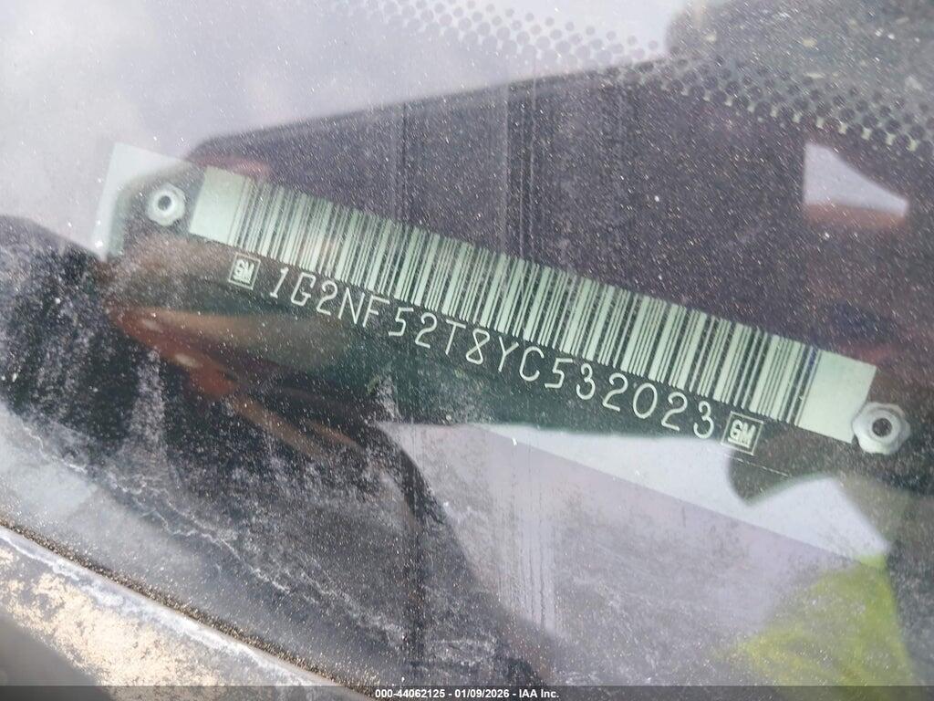 1G2NF52T8YC532023 2000 PONTIAC GRAND AM photo no. 9