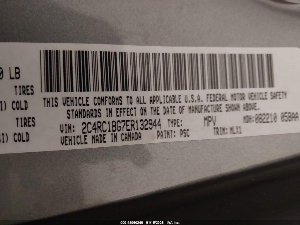 2C4RC1BG7ER132944 2014 CHRYSLER TOWN & COUNTRY photo no. 9