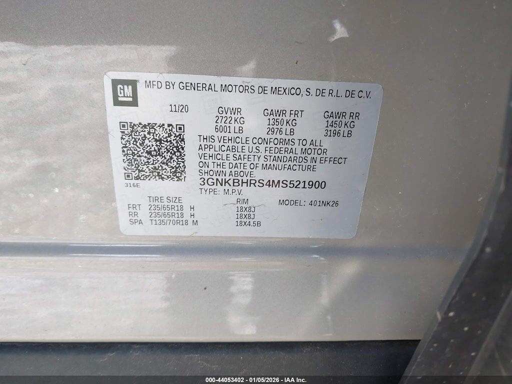 3GNKBHRS4MS521900 2021 CHEVROLET BLAZER photo no. 9