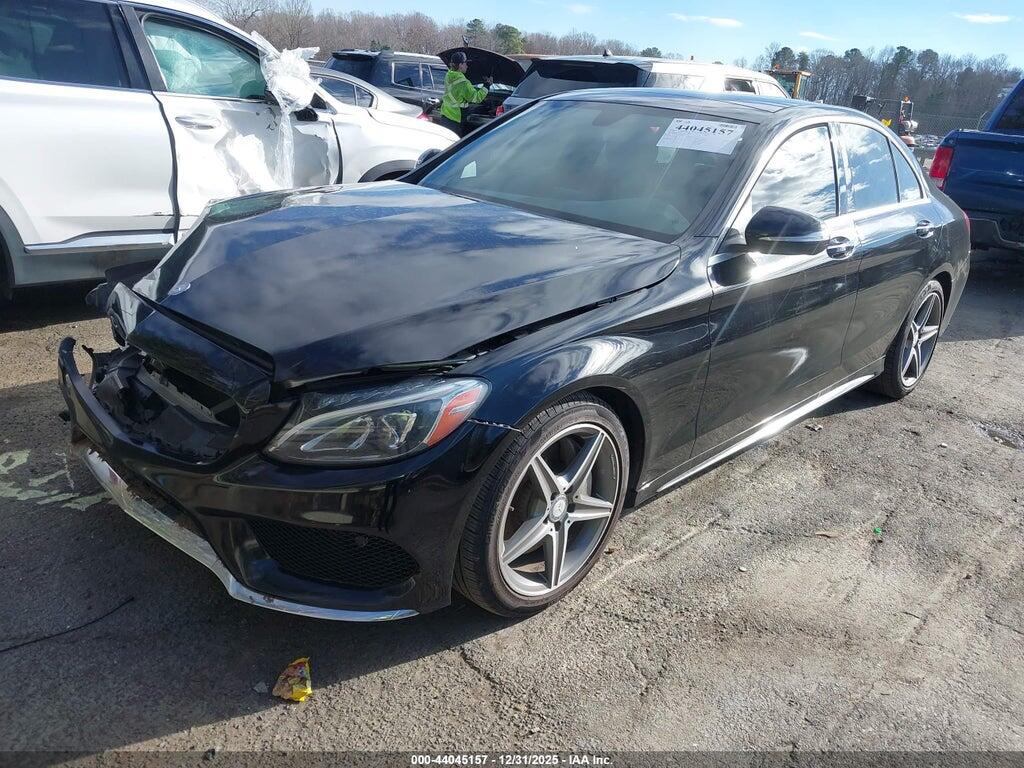 55SWF4JB9FU074784 2015 MERCEDES-BENZ C 300 photo no. 2