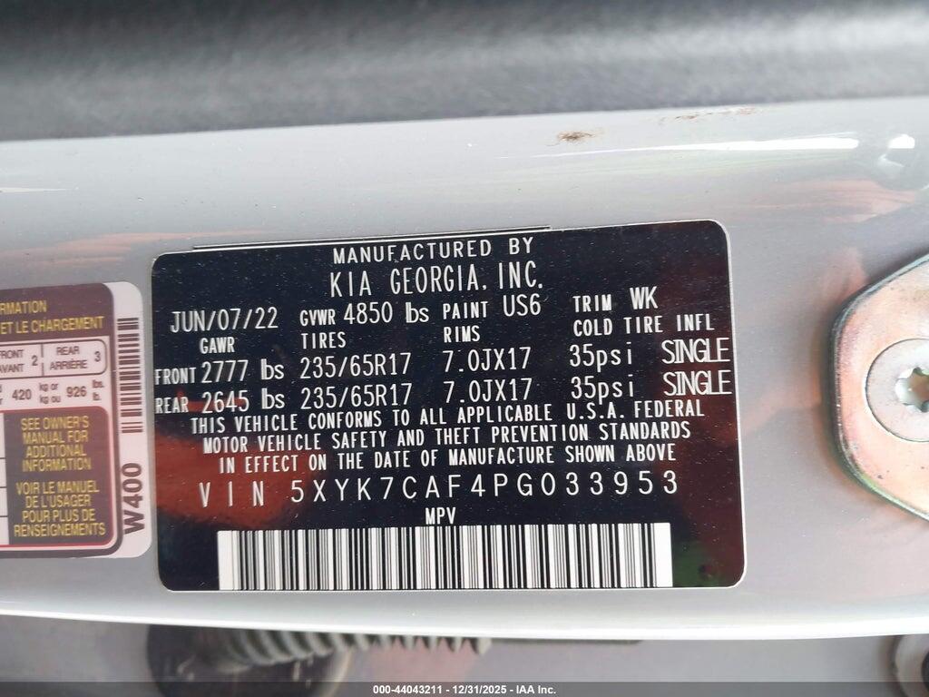 5XYK7CAF4PG033953 2023 KIA SPORTAGE photo no. 9