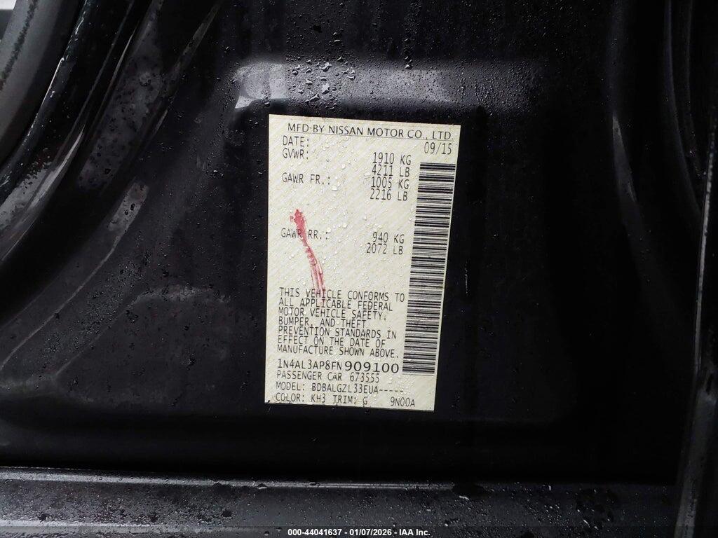 1N4AL3AP8FN909100 2015 NISSAN ALTIMA photo no. 9