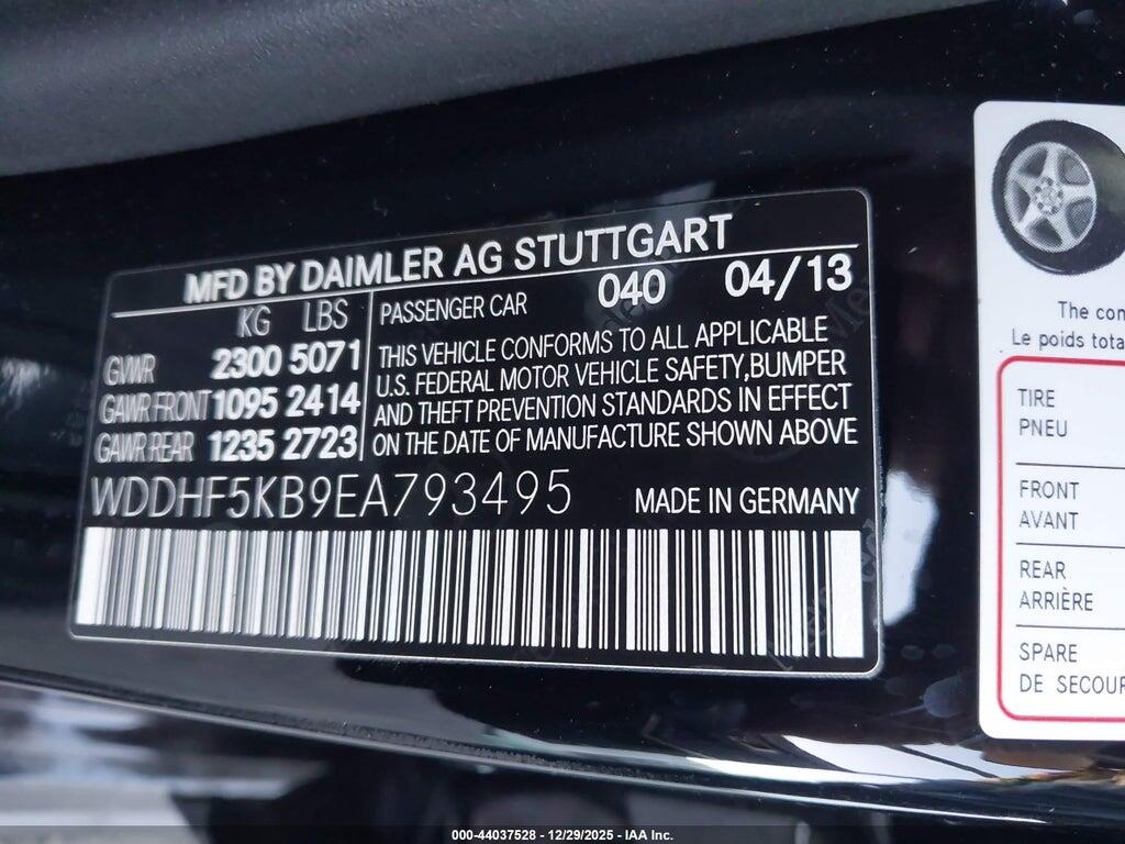 WDDHF5KB9EA793495 2014 MERCEDES-BENZ E 350 photo no. 9