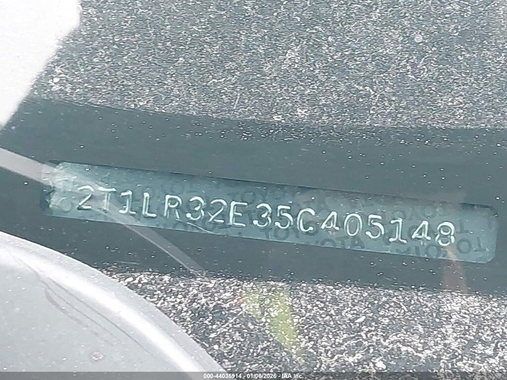 2T1LR32E35C405148 2005 TOYOTA MATRIX photo no. 12
