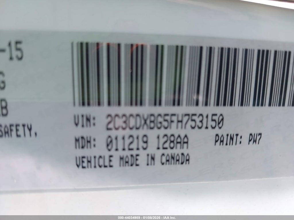 2C3CDXBG5FH753150 2015 DODGE CHARGER photo no. 9